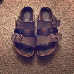Taupe-Grey Birkenstocks